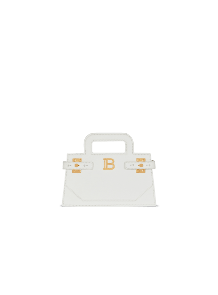 Kleine Tasche B-Buzz mit oberem Griff aus genarbtem Leder