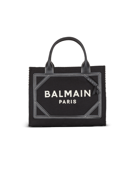 B-Army tote bag in monogrammed canvas and leather