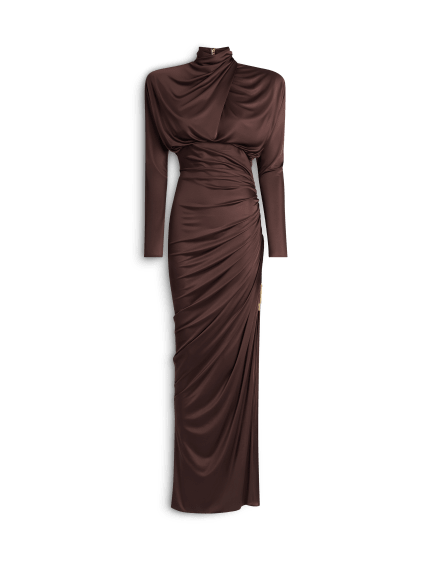 Long flowing jersey dress