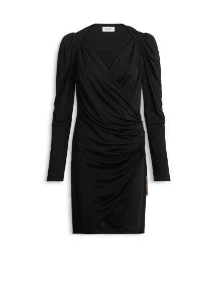Draped flowing jersey dress