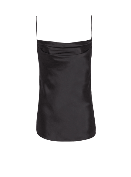 Top aus drapiertem Satin 