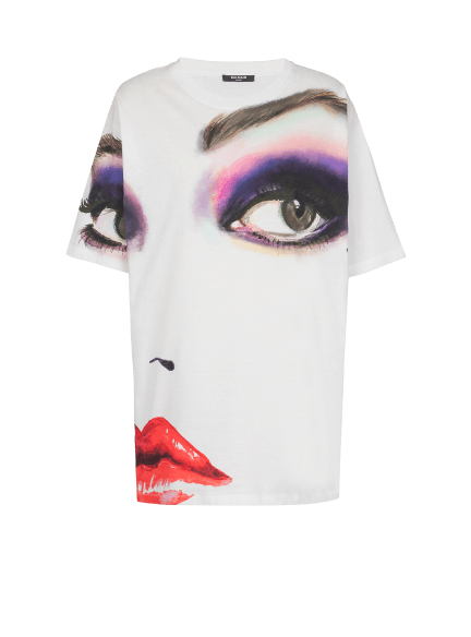 Face print T-shirt