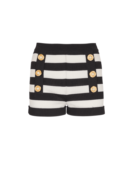 Marinière knit shorts