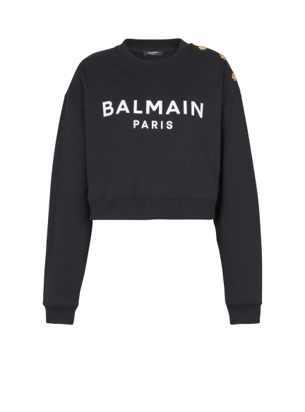 Sweatshirt mit Balmain Paris-Print