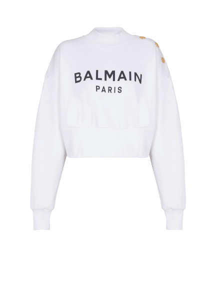 Sweatshirt mit Balmain Paris-Print