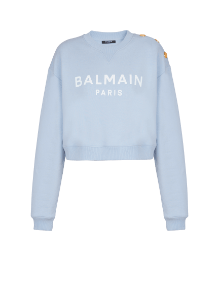 Sweatshirt mit Balmain Paris-Print