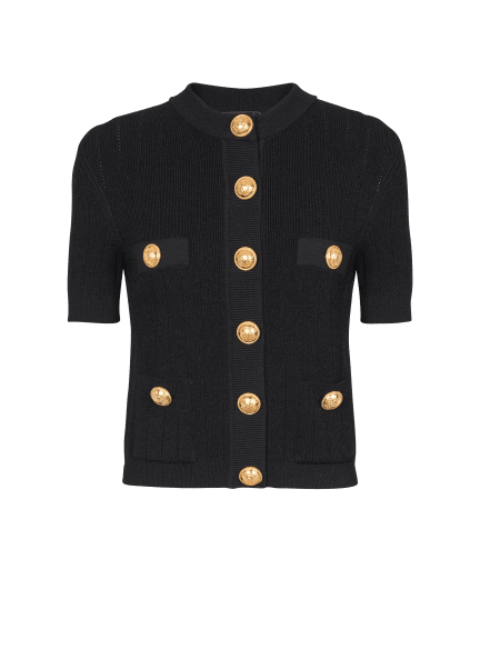 Strickjacke mit vier Taschen