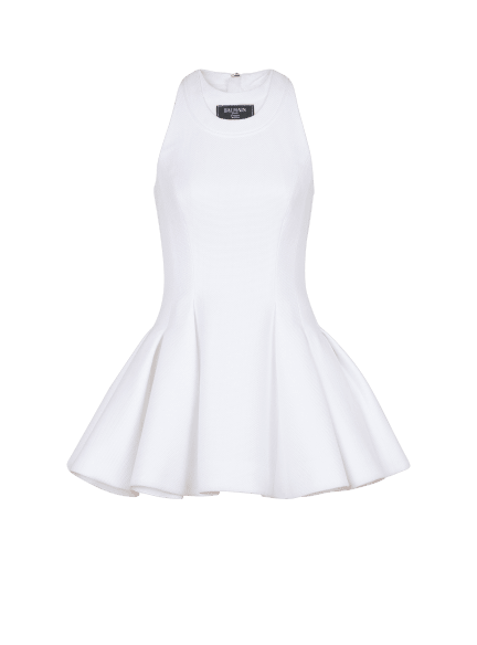 Flared pleated dress