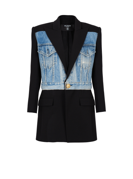 1-button bi-material jacket