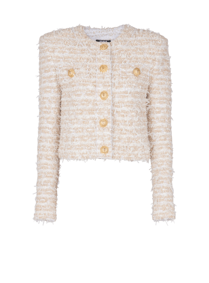 Cropped tweed jacket