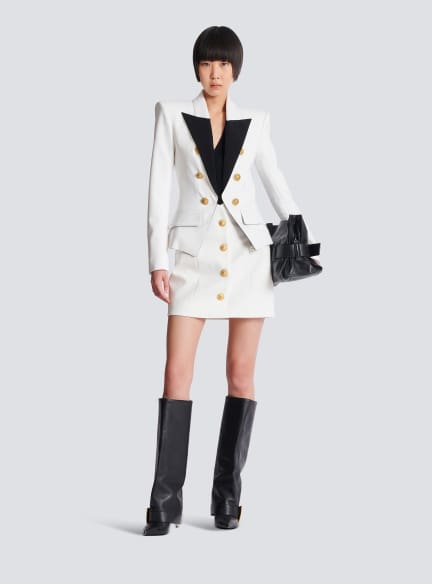 6-button two-tone jacket