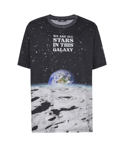 T-Shirt mit „Earth & Stars“ Print