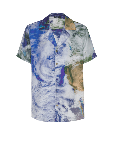 Pyjama shirt with Earth print