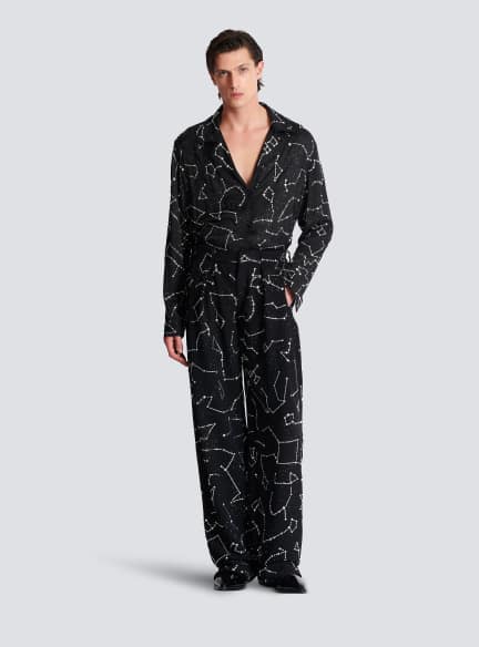 Pyjama shirt with Constellation rhinestones