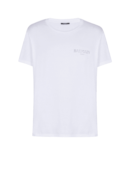 T-shirt with vintage gel Balmain logo