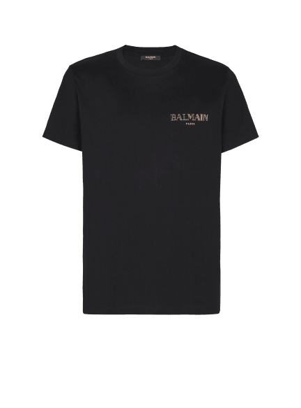 T-shirt with vintage gel Balmain logo