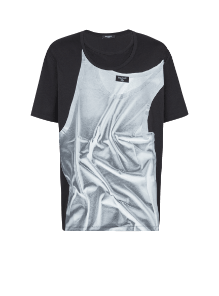 T-shirt with tank top print