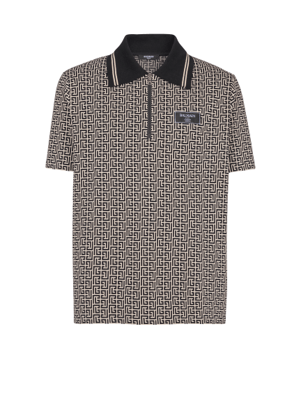 PB Labyrinth jacquard polo shirt