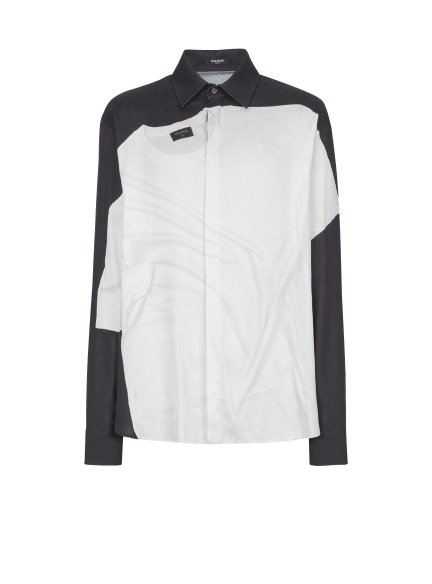 Shirt with T-shirt print