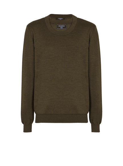Knitted double-collar jumper
