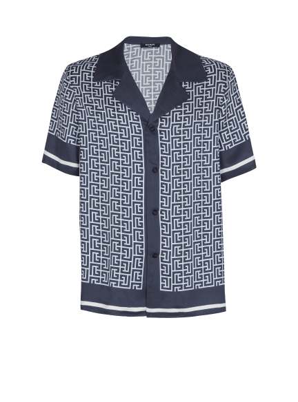 Monogrammed pyjama shirt