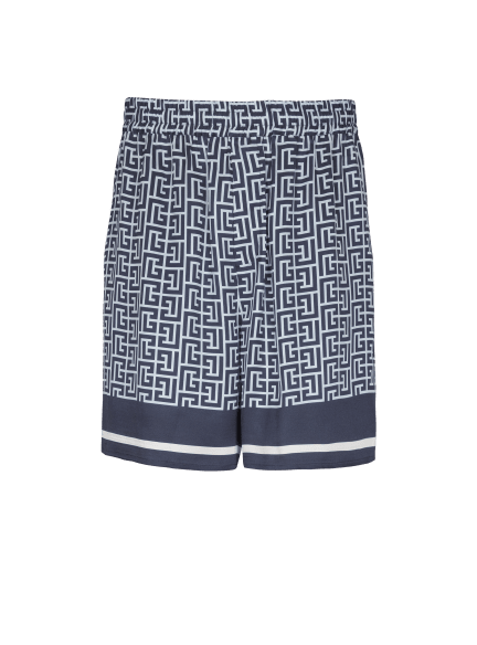 Flowing monogrammed shorts