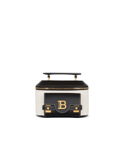 B-Buzz vanity-raffia & calfskin