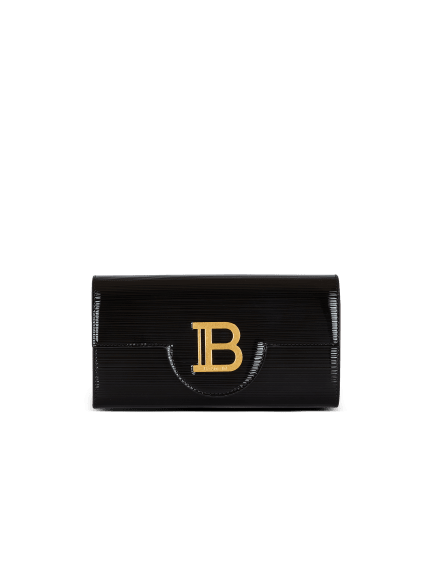 Portefeuille B-Buzz en cuir verni strié