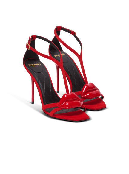 Suede Lips sandals