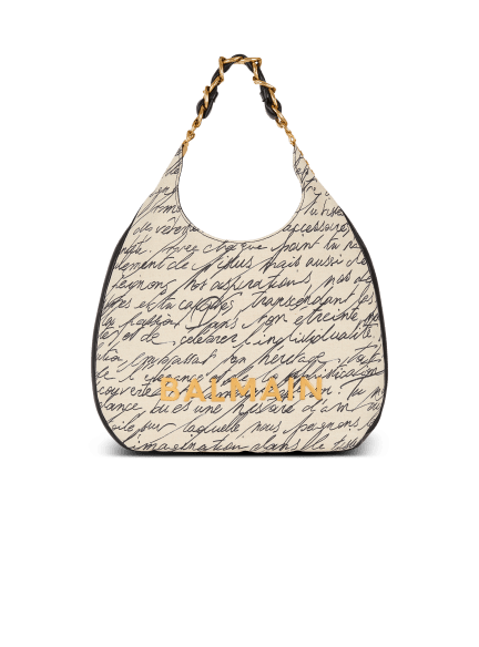 Large 1945 Soft Hobo tote bag in printed canvas