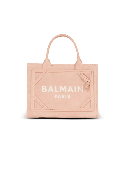 Small suede B-Army tote bag