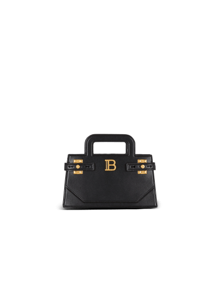 Kleine Tasche B-Buzz mit oberem Griff aus Kalbsleder
