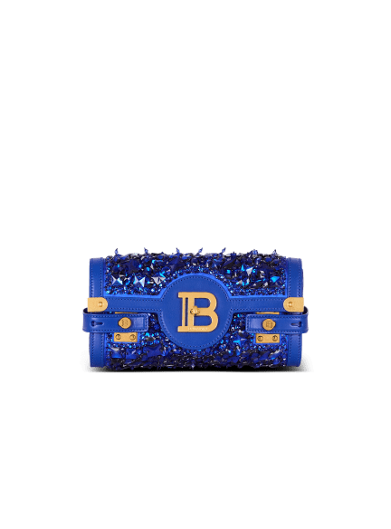B-Buzz Pouch 23 in leather and embroidered satin