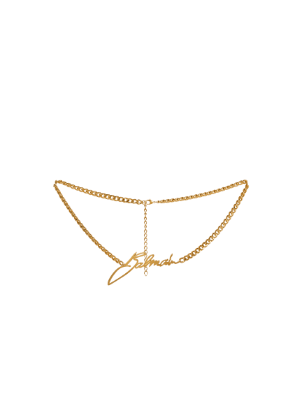 Balmain chain belt-brass