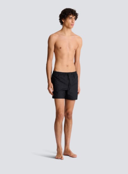 Badeshorts mit Monogramm-Muster