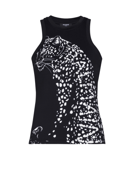 Leopard print tank top