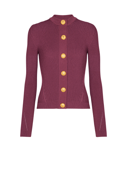 Fine knit cardigan with buttons