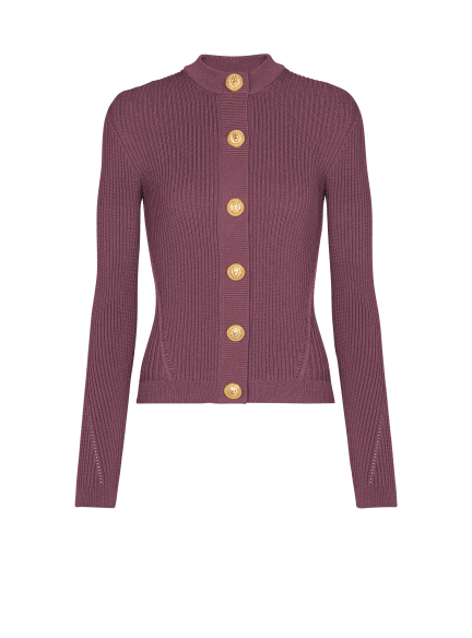 Fine knit cardigan with buttons