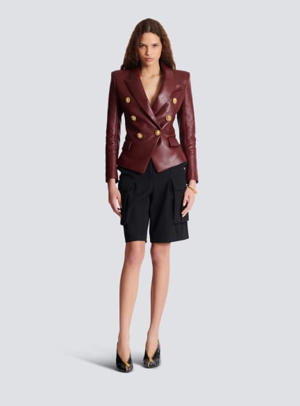 6-button lambskin jacket