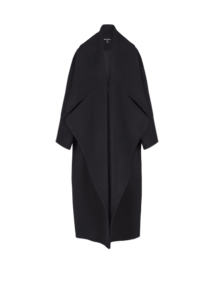 Oversized wool cape coat
