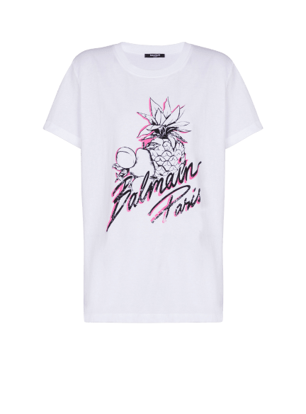 Balmain Fruits Print T-Shirt