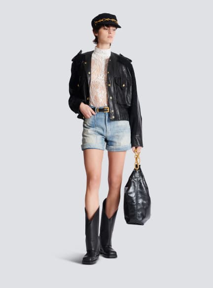 Short Diamond denim shorts