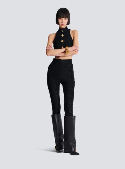 Baroque patterned leggings