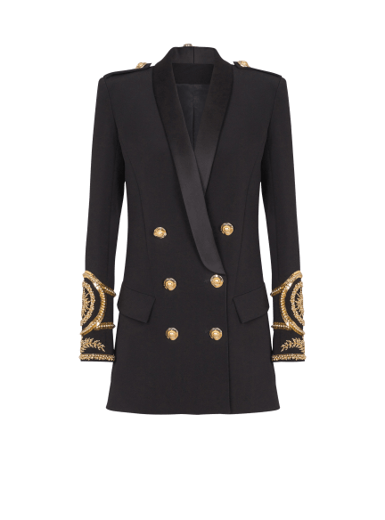 Emb Brandebourg Details Tailored Dress