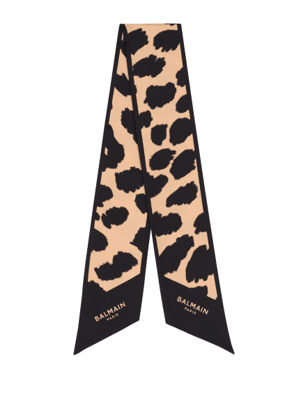 Bandana aus Seide mit Leopardenmuster