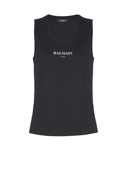 Tanktop mit Balmain-Print