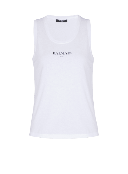Tanktop mit Balmain-Print