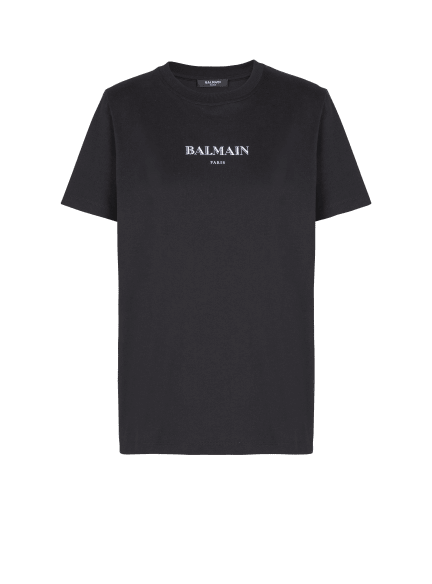 T-Shirt mit Balmain-Print