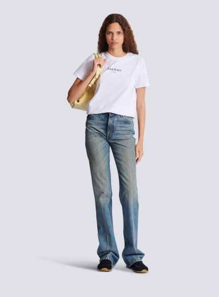 T-shirt with Balmain print