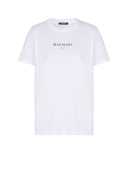 T-Shirt mit Balmain-Print